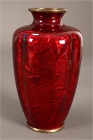 Japanese Enamel Vase,