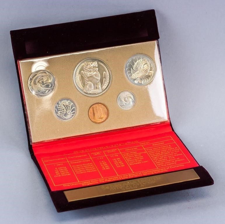 1981 Singapore Five-Coin Set in Collector's Case