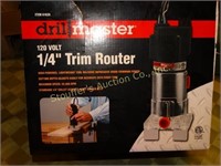 Drill master 1/4" trim router - orig. box