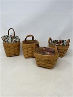 4 Longaberger baskets- 1998 chives