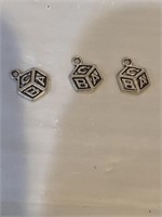 3- necklace ABC pendants
