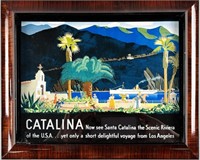 Santa Catalina Print with Wooden Frame