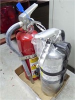2 fire extinguishers