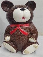 Ceramic Bear Cookie Jar small chip underside of