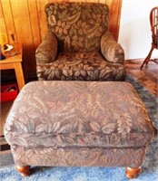 Best Chairs Inc. Upholstered Chair & Ottoman