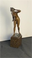 Hugo Meisel Bronze Statue of a Nude 10"