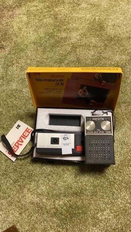 Kodak tell-instamatic 608 Camera and Hy-Lite