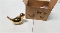 2pk Gold Bird Decorations