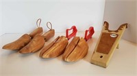 CEDAR SHOE STRETCHERS + BOOT JACK