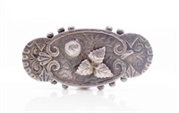 Victorian Aesthetics movement silver brooch