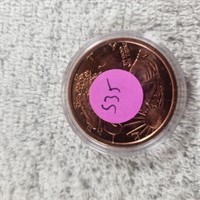1 Oz. Copper Round
