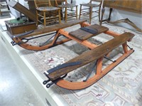 REFINISHED ANTIQUE SLEIGH BASE