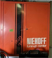 Miehoff Tune-up Center Orange Metal Wall Cabinet