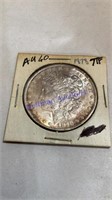 1878 Morgan silver dollar