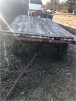 Flatbed Wagon & Gear with Steel Beams