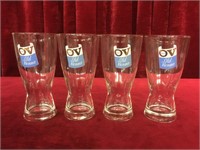 4 Old Vienna Beer Glasses