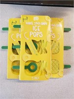 (3) 3pk. Make Your Own Pineapple Ice Pops