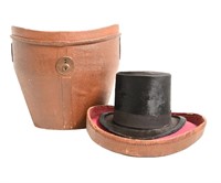 Late 19th Century Traveling Hat Box