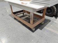 3 Timber Framed Mobile Assembly Benches