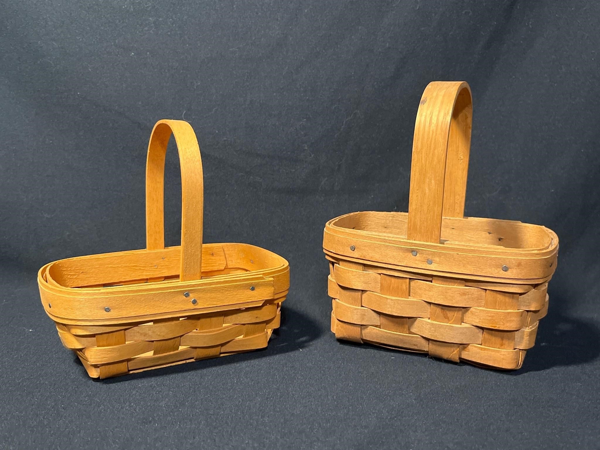 Two Small/Mini Longaberger Baskets.