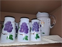 Hand painted water set