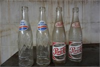 Collection of Four Pepsi Bottles
