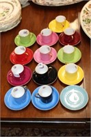 Collection of 12pcs Demitasse by Victoria Czech.