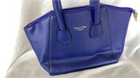 E5) Blue Classic Handbag