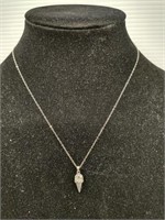 Sterling silver Ice Cream Cone pendant necklace