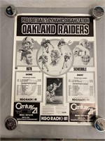 19"x25" 1978 Oakland Raiders Poster