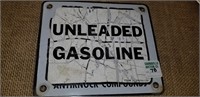 gasoline sign