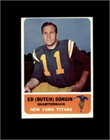 1962 Fleer #63 Ed Songin EX to EX-MT+