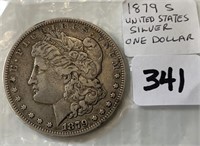 1879S  Silver U.S. Morgan One Dollar Coin