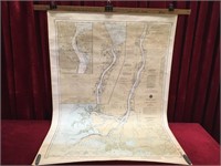 St Clair River Nautical Chart 33" x 48"