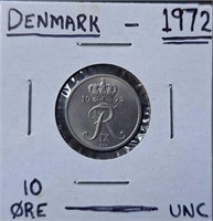 1972 Denmark uncirculated coin