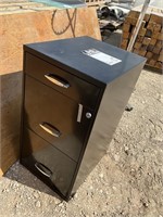 Filing Cabinet, Folding Table And Clothes Stand