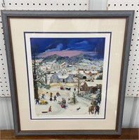 Signed and numbered Will Moses print ‘Frosty Air’