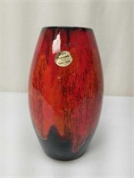 Sofia Originals Toronto Red Lava Glaze MCM Vase