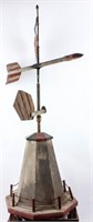 Antique American Folk Art Weathervane Lighthouse