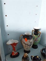3 Dragonware Vases