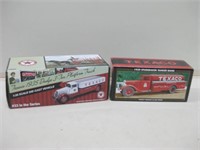 Pair Die Cast NIOB Texaco Trucks As Shown