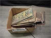 Box of Misc License Plates
