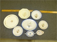 Lot of Antique Peacock China