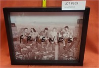 FRIENDS TV SHOW B&W FRAMED PHOTO