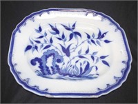 Mid 19th century Davenport blue & white platter