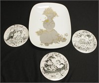 Rosenthal studio figural shallow bowl platter