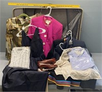 Designer Clothes & Luggage Lot Fashion Couture