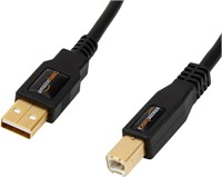 (N) Amazon Basics USB 2.0 Printer Cable - A-Male t
