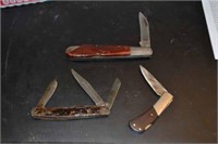 3 Assorted Pocket Knives