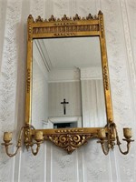 Pair of 19th Century Gilt Mirrors with Gothic